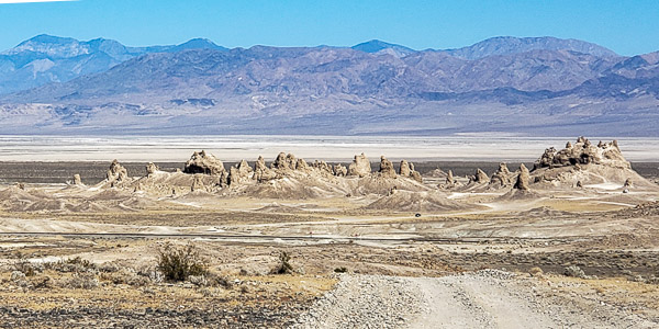 Trona Pinacles tuffa formations